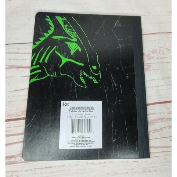 Lot Of 2 Composite Dinosaur And Oh Yeah Designer Notebooks School - Picture 4 of 10